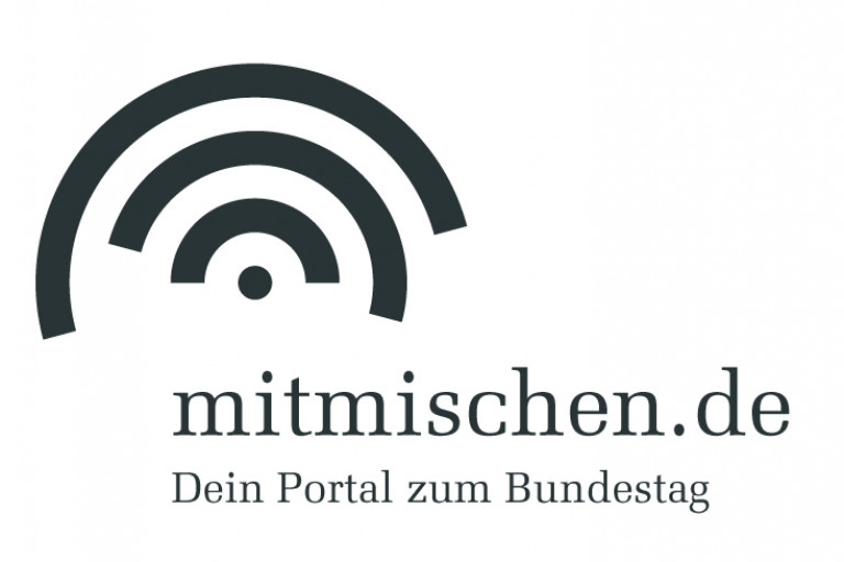 Mitmischen logo schwarz weiss