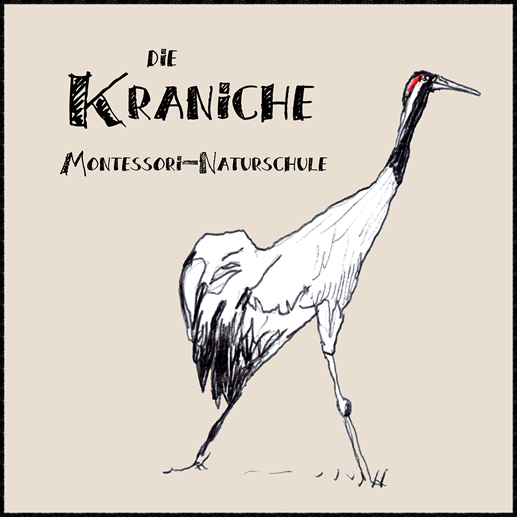 Logo laufender Kranich 6 klein