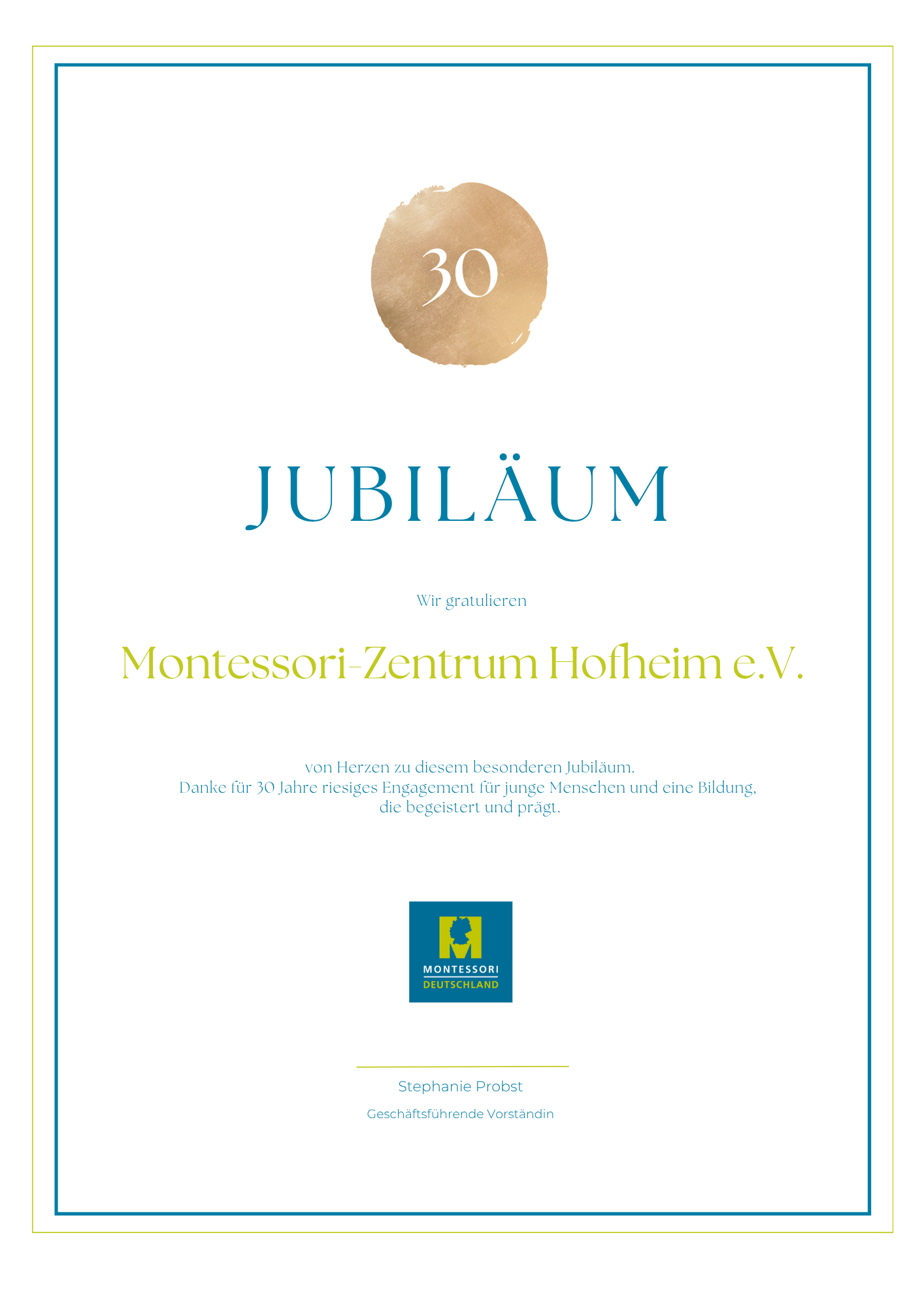 Jubiläumsurkunde (2)